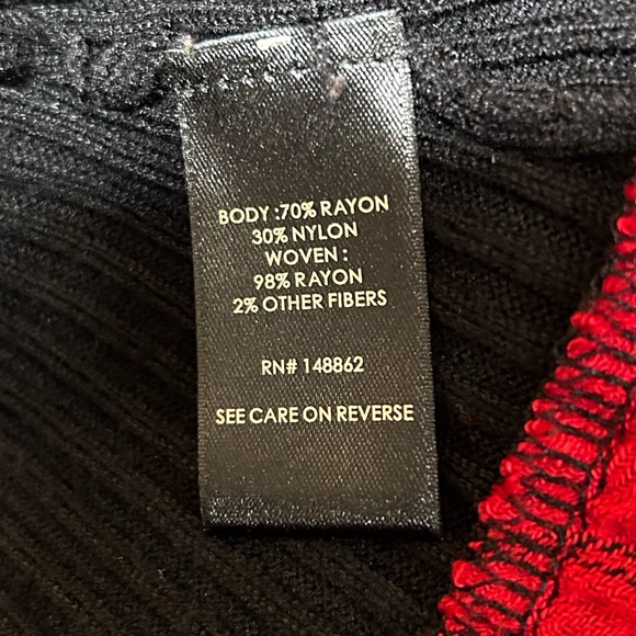 Torrid Black & Red Christmas Sweater 2X - Picture 7 of 8